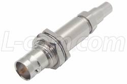 75 to 120 Ohm Balun, BNC Bulkhead Jack/ Compressio